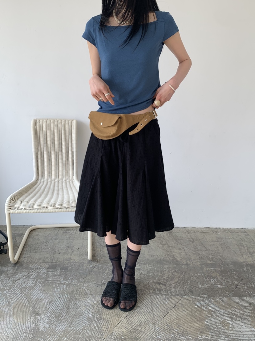 VAARA東大門實拍女士新款推薦真品職業半身裙中短裙刺繡棉VAARA半身裙/中短裙