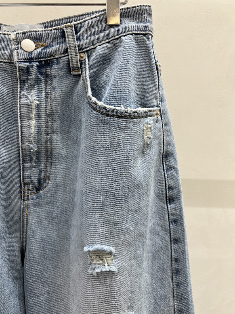 SHIRRING東大門直郵女士新品推薦職業26春夏真品休閑牛仔褲SHIRRING牛仔褲