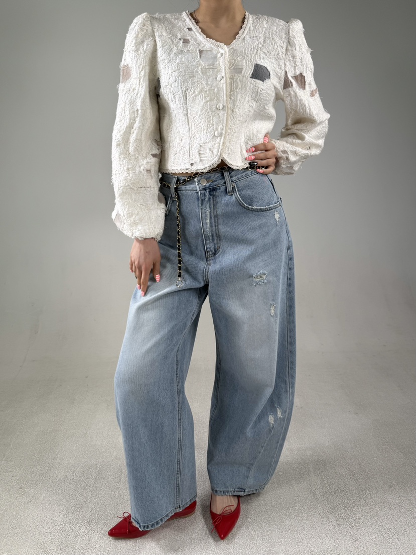 SHIRRING東大門直郵女士新品推薦職業26春夏真品休閑牛仔褲SHIRRING牛仔褲