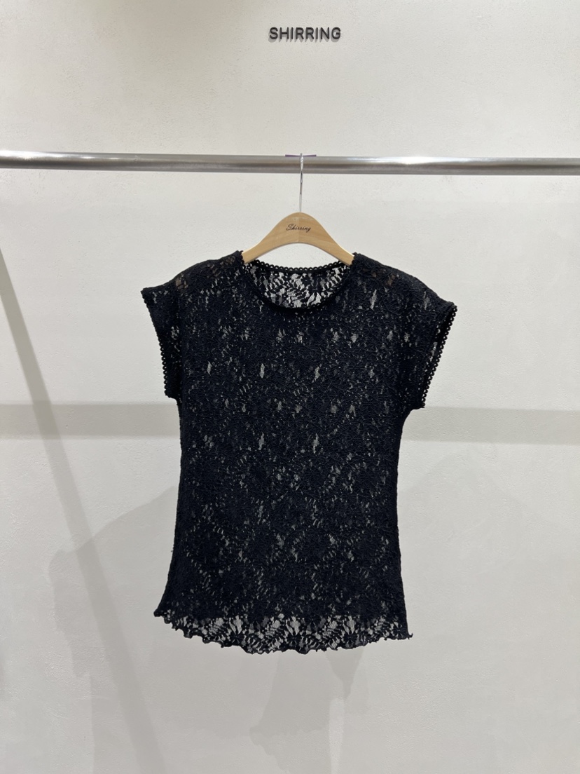 SHIRRING韓國代購女士新款職業熱賣26春夏休閑真品時尚T恤SHIRRINGT恤圖色2