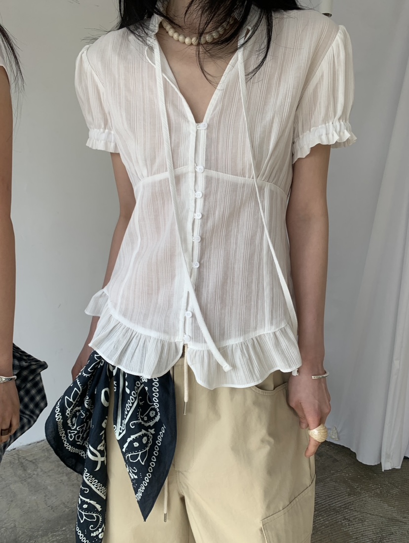 VAARA東大門直郵女士新品時尚熱賣推薦職業人氣襯衫蕾絲衫VAARA襯衫/蕾絲衫