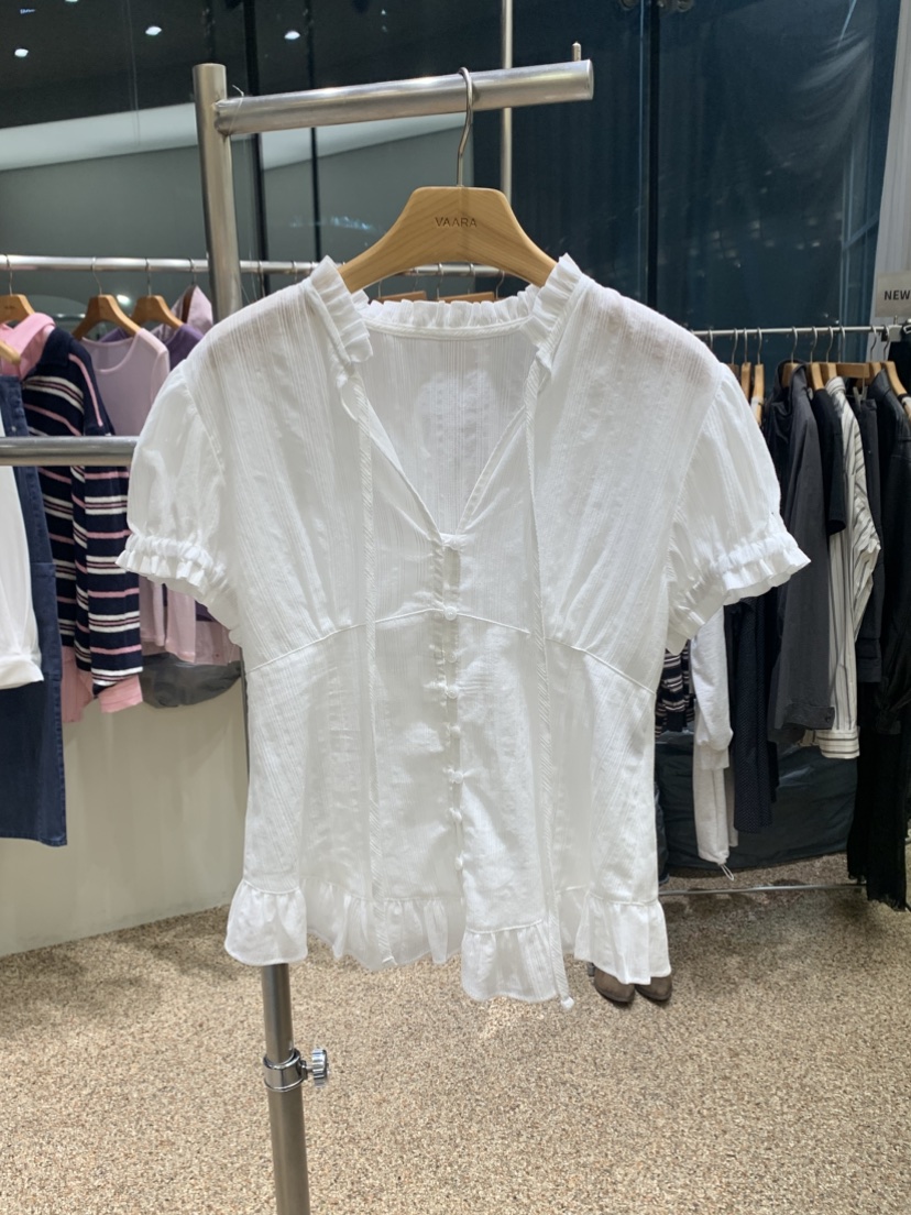 VAARA東大門直郵女士新品時尚熱賣推薦職業人氣襯衫蕾絲衫VAARA襯衫/蕾絲衫圖色1