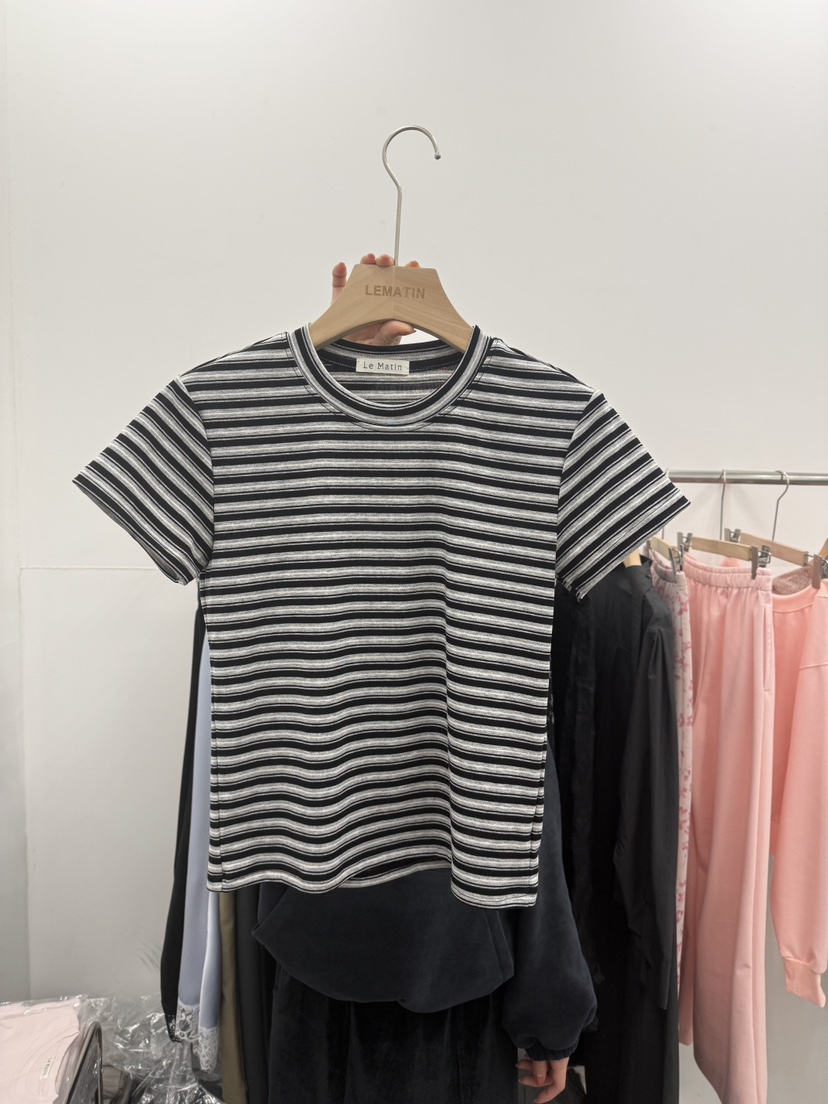 LEMATIN韓國直郵女士新款真品熱賣26春夏推薦休閑時尚T恤LEMATINT恤圖色2