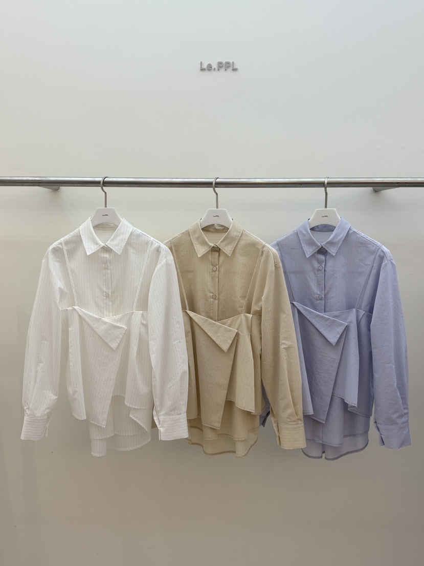 LE-PPL東大門直郵女裝新品時尚真品人氣推薦熱賣襯衫蕾絲衫LE-PPL襯衫/蕾絲衫圖色2左二色