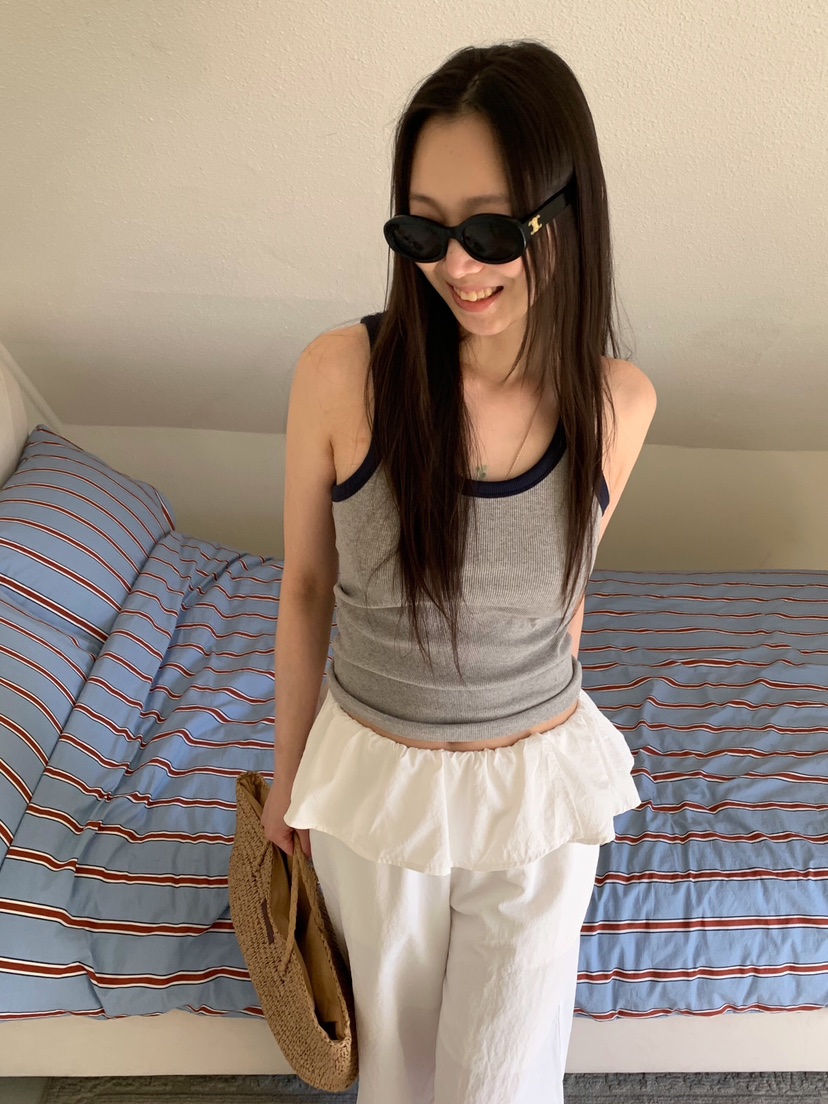 LIKEVAM韓國代購女裝新款人氣休閑26春夏真品時尚吊帶背心LIKEVAM吊帶/背心