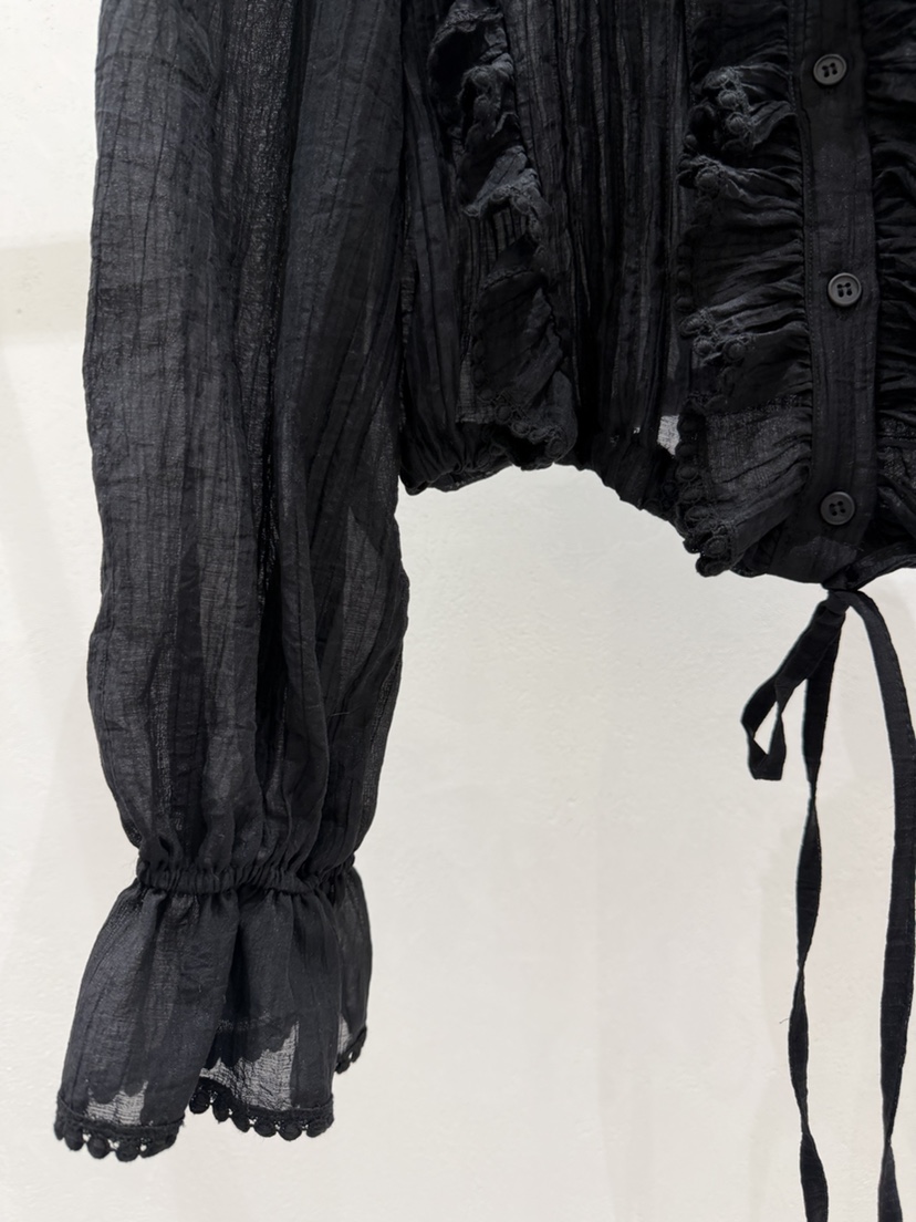 SHIRRING韓國直郵女裝新款推薦休閑時尚熱賣職業襯衫蕾絲衫SHIRRING襯衫/蕾絲衫