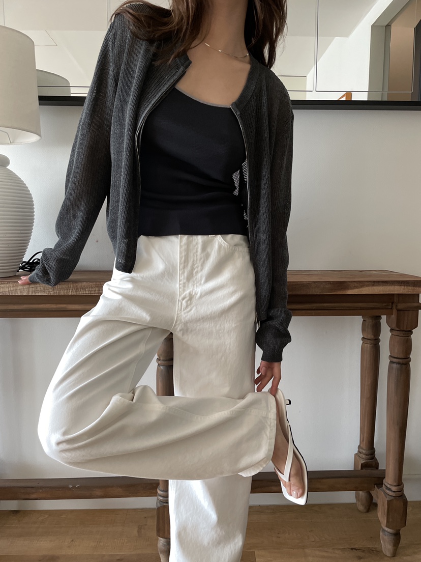 ATHEA東大門實拍女士新品休閑推薦職業人氣真品針織衫拉鏈ATHEA針織衫