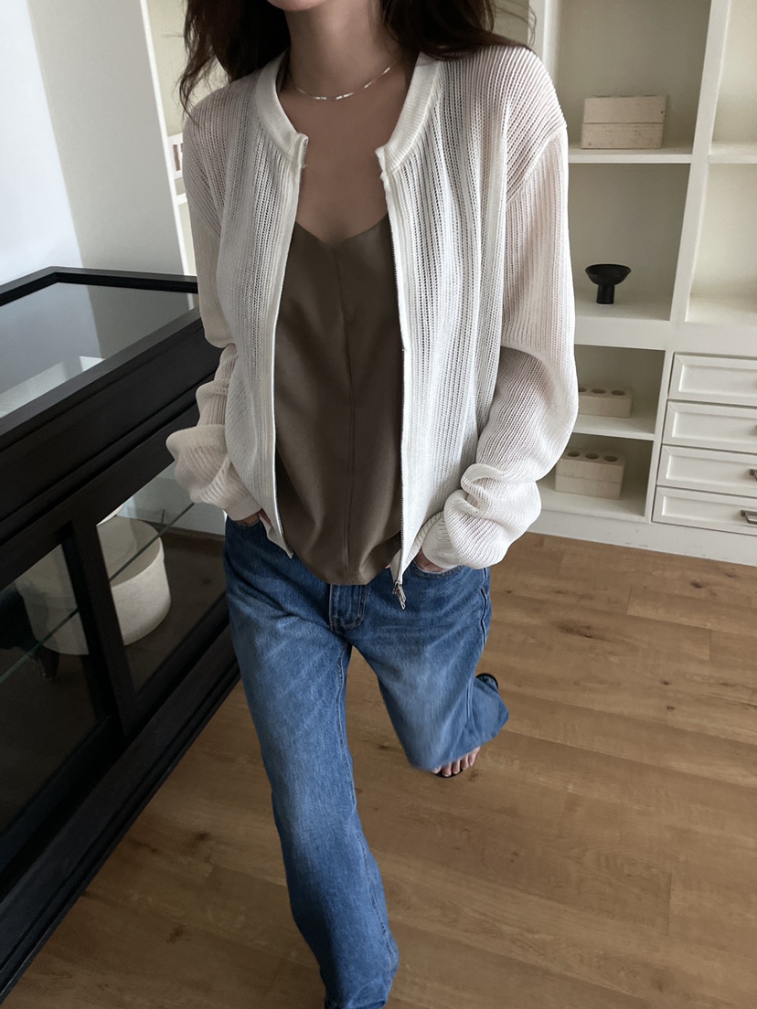 ATHEA東大門實拍女士新品休閑推薦職業人氣真品針織衫拉鏈ATHEA針織衫