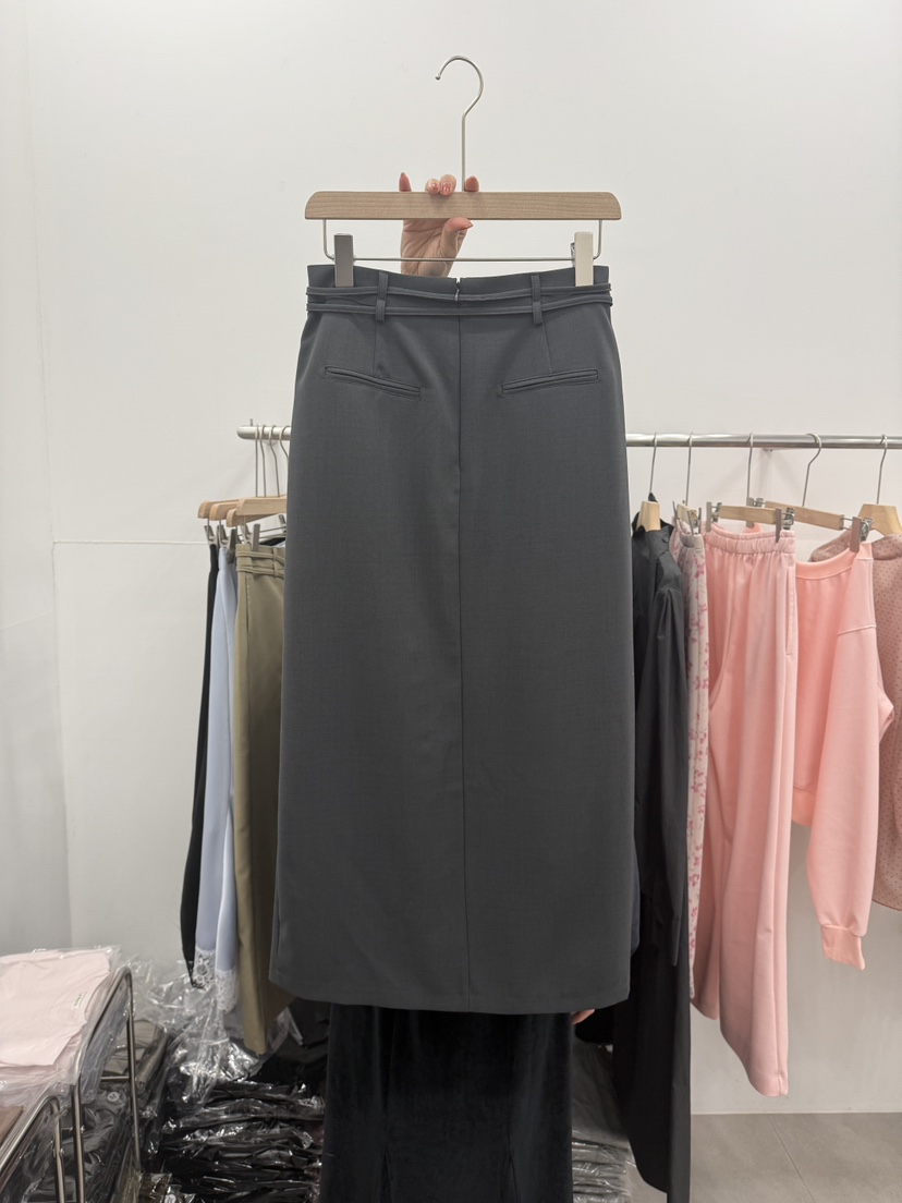 LEMATIN東大門直郵女裝新品熱賣休閑26春夏長裙含腰繩腰帶LEMATIN長裙