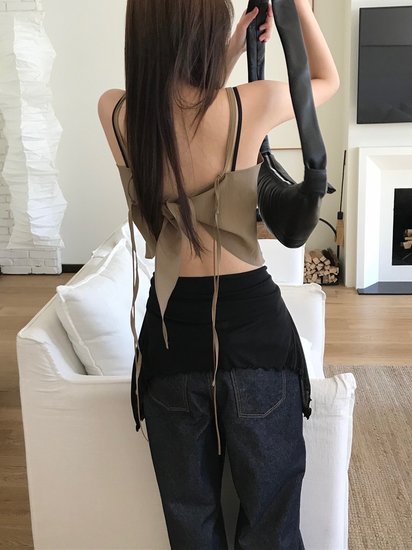 ESCHER韓國代購女士新款真品休閑職業時尚吊帶背心不含披肩ESCHER吊帶/背心