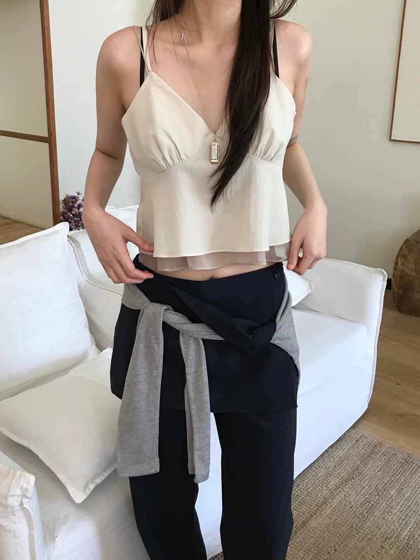 ESCHER韓國代購女士新款真品休閑職業時尚吊帶背心不含披肩ESCHER吊帶/背心