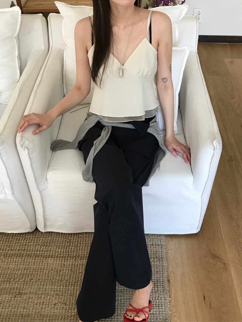 ESCHER韓國代購女士新款真品休閑職業時尚吊帶背心不含披肩ESCHER吊帶/背心