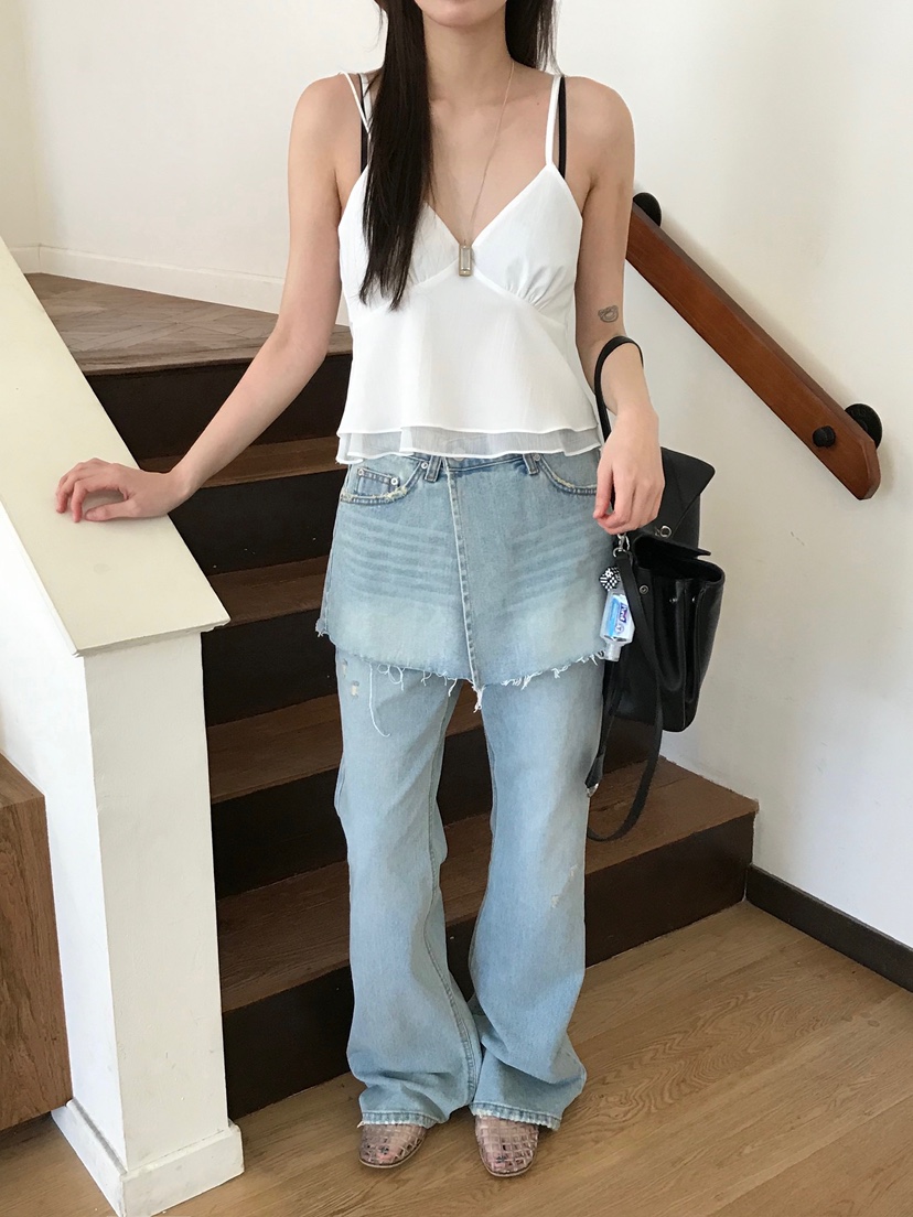 ESCHER韓國代購女士新款真品休閑職業時尚吊帶背心不含披肩ESCHER吊帶/背心