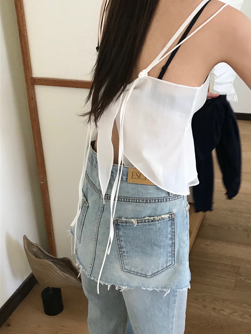 ESCHER韓國代購女士新款真品休閑職業時尚吊帶背心不含披肩ESCHER吊帶/背心