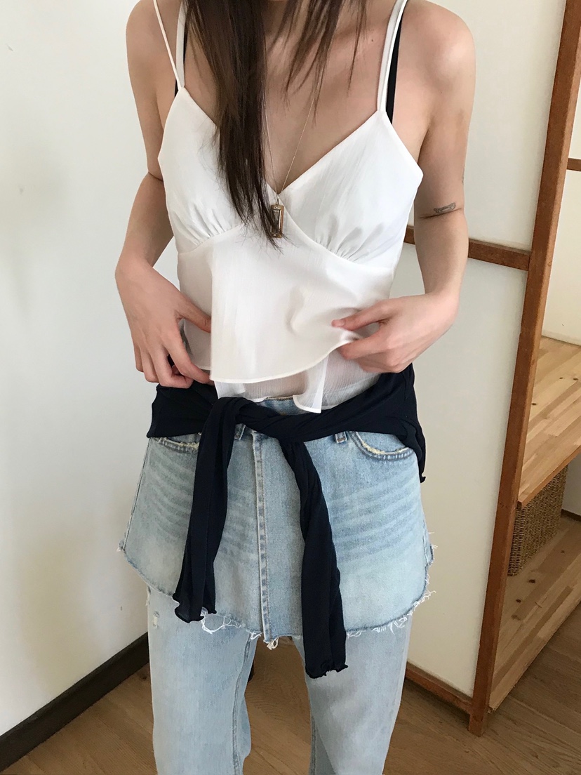 ESCHER韓國代購女士新款真品休閑職業時尚吊帶背心不含披肩ESCHER吊帶/背心