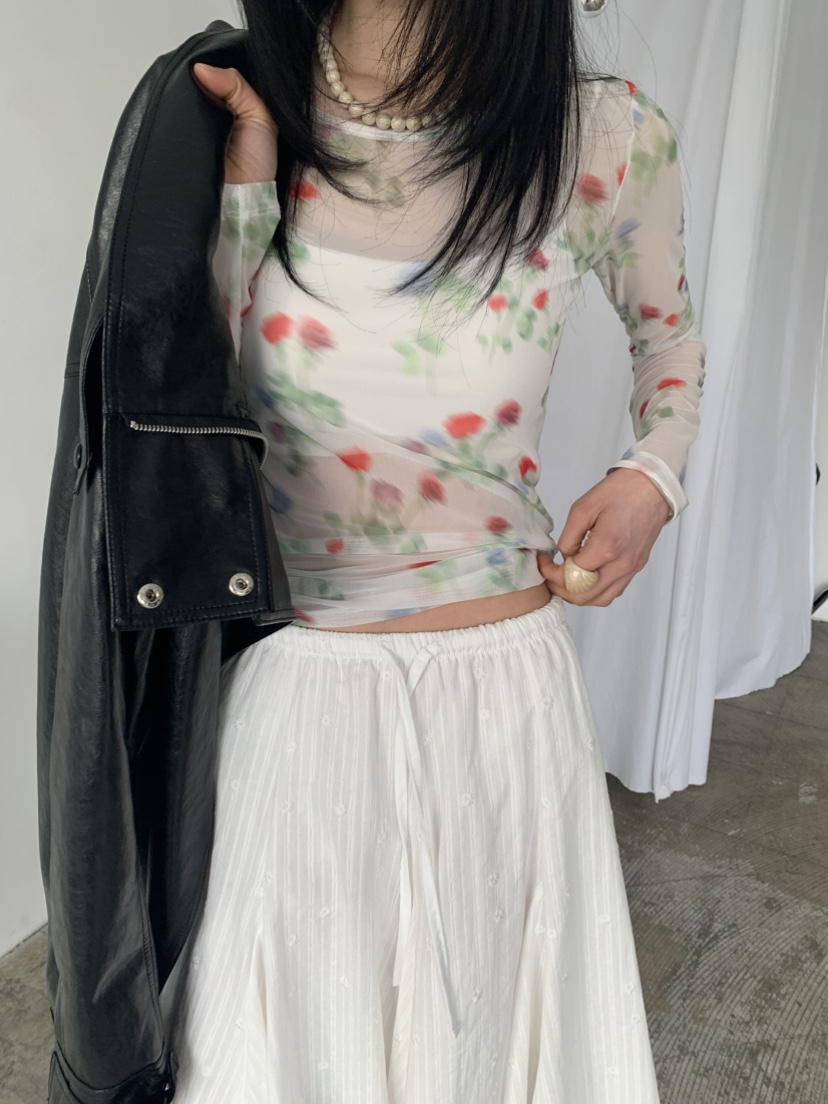 VAARA韓國直郵女士新品人氣熱賣職業真品26春夏時尚長袖T恤VAARA長袖T恤