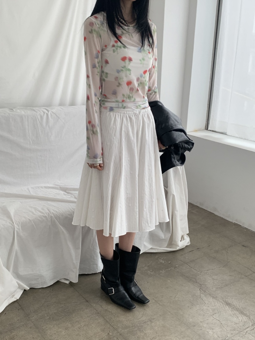 VAARA韓國直郵女士新品人氣熱賣職業真品26春夏時尚長袖T恤VAARA長袖T恤