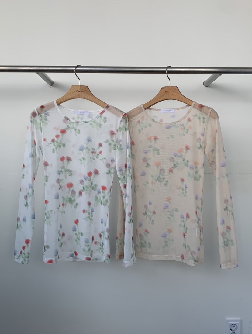 VAARA韓國直郵女士新品人氣熱賣職業真品26春夏時尚長袖T恤VAARA長袖T恤