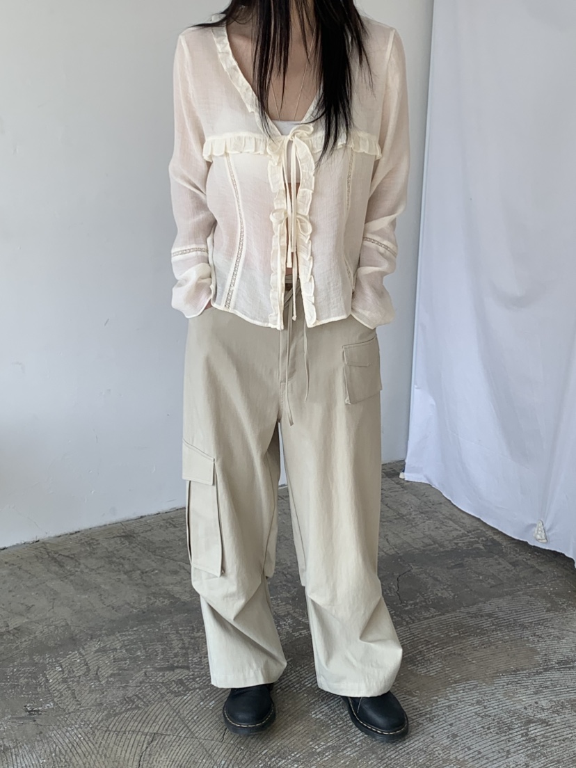 VAARA東大門代購女士新款時尚26春夏休閑真品職業襯衫蕾絲衫VAARA襯衫/蕾絲衫