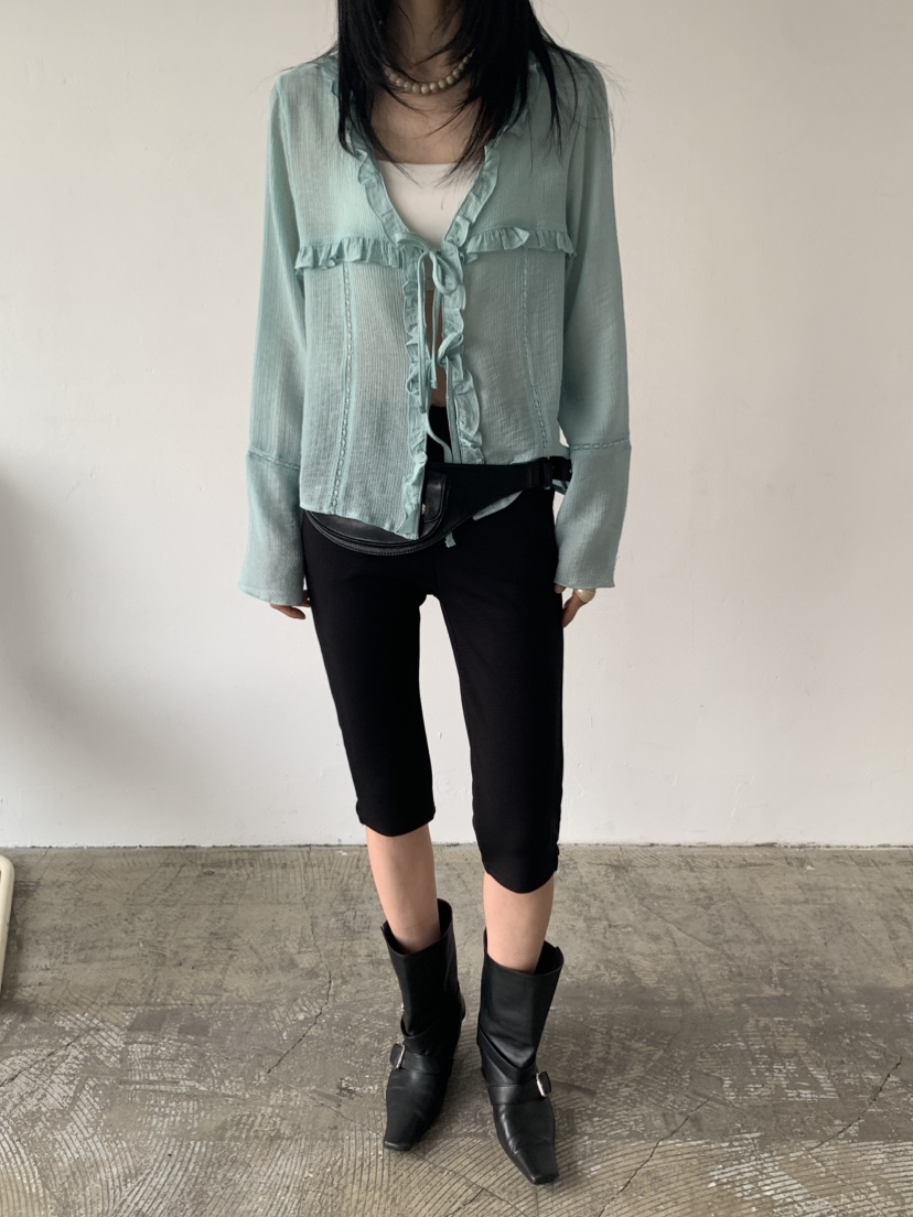 VAARA東大門代購女士新款時尚26春夏休閑真品職業襯衫蕾絲衫VAARA襯衫/蕾絲衫