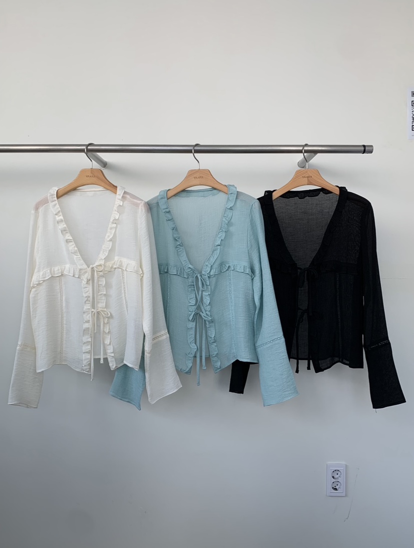 VAARA東大門代購女士新款時尚26春夏休閑真品職業襯衫蕾絲衫VAARA襯衫/蕾絲衫