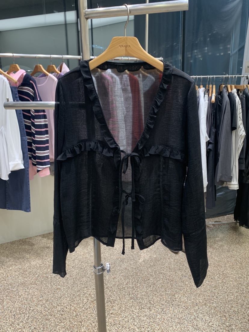 VAARA東大門代購女士新款時尚26春夏休閑真品職業襯衫蕾絲衫VAARA襯衫/蕾絲衫圖色3