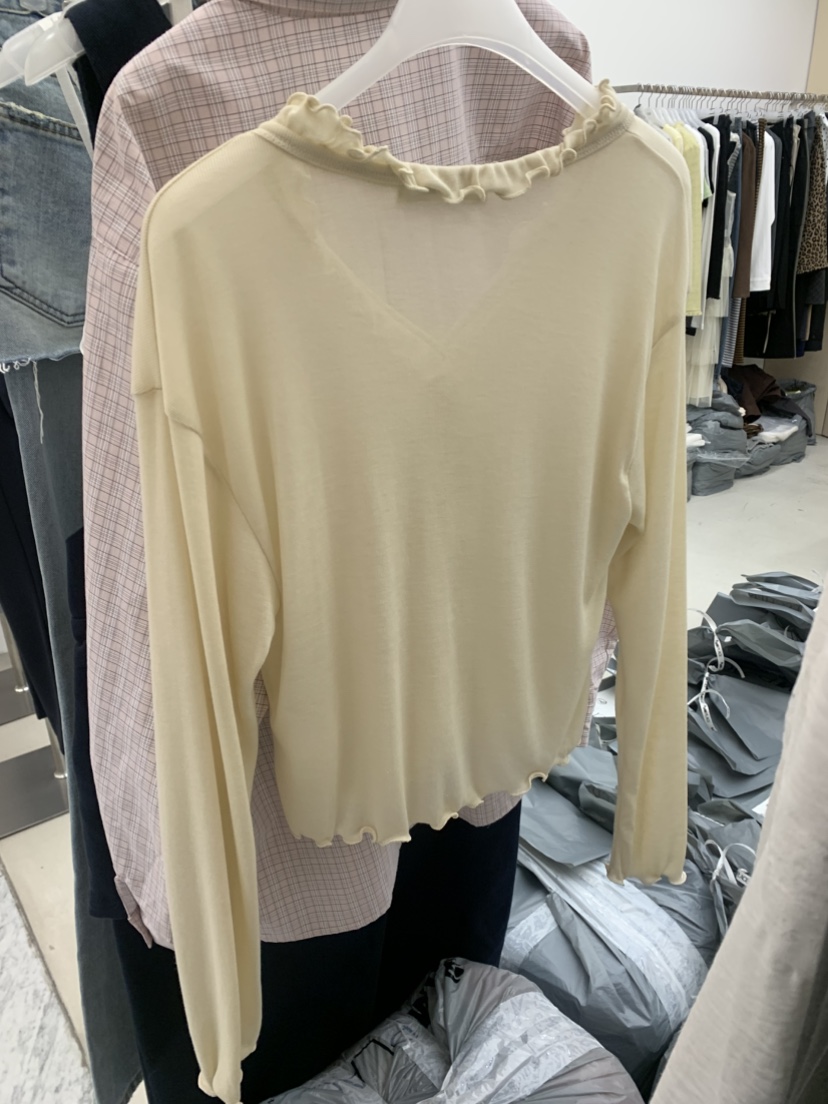 ESCHER東大門實拍女裝新品推薦26春夏熱賣真品職業長袖T恤ESCHER長袖T恤