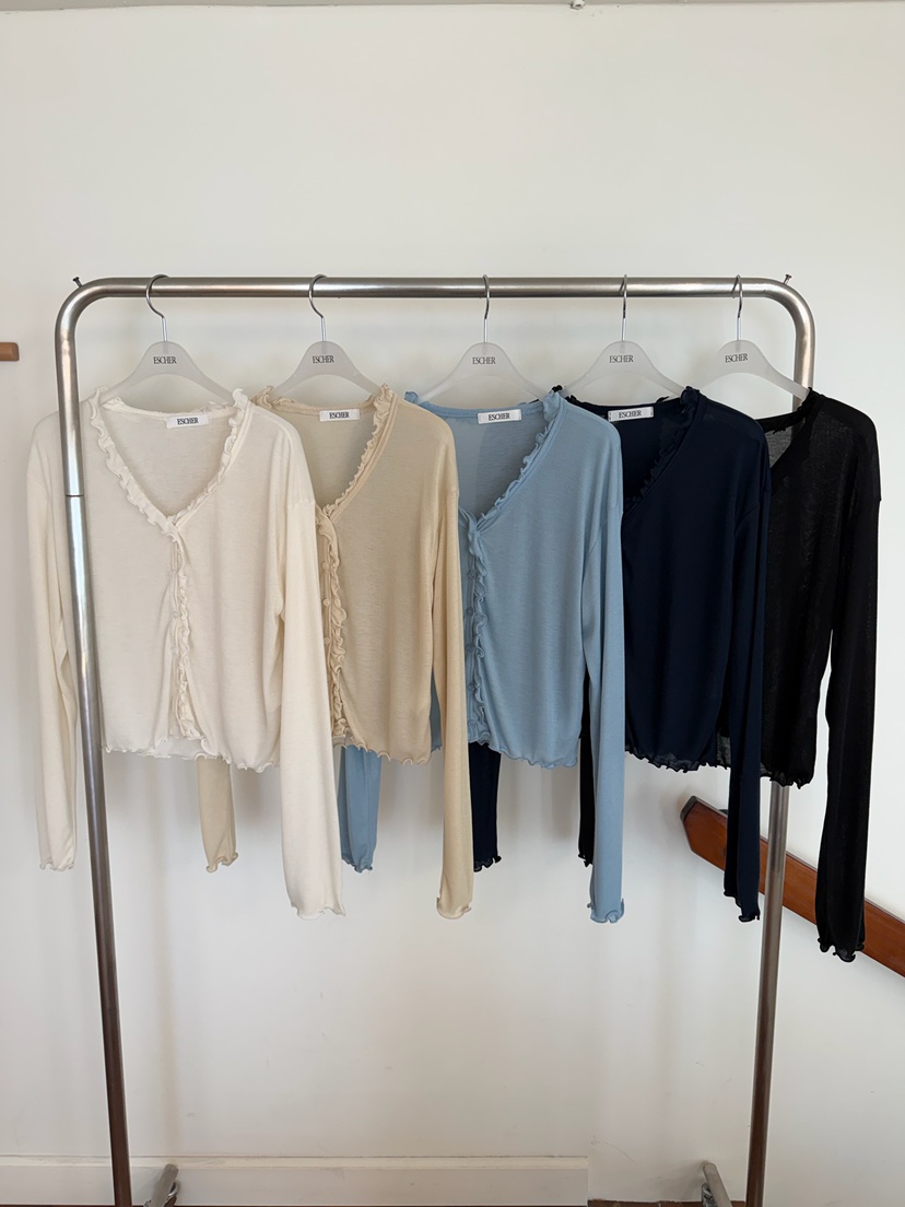 ESCHER東大門實拍女裝新品推薦26春夏熱賣真品職業長袖T恤ESCHER長袖T恤