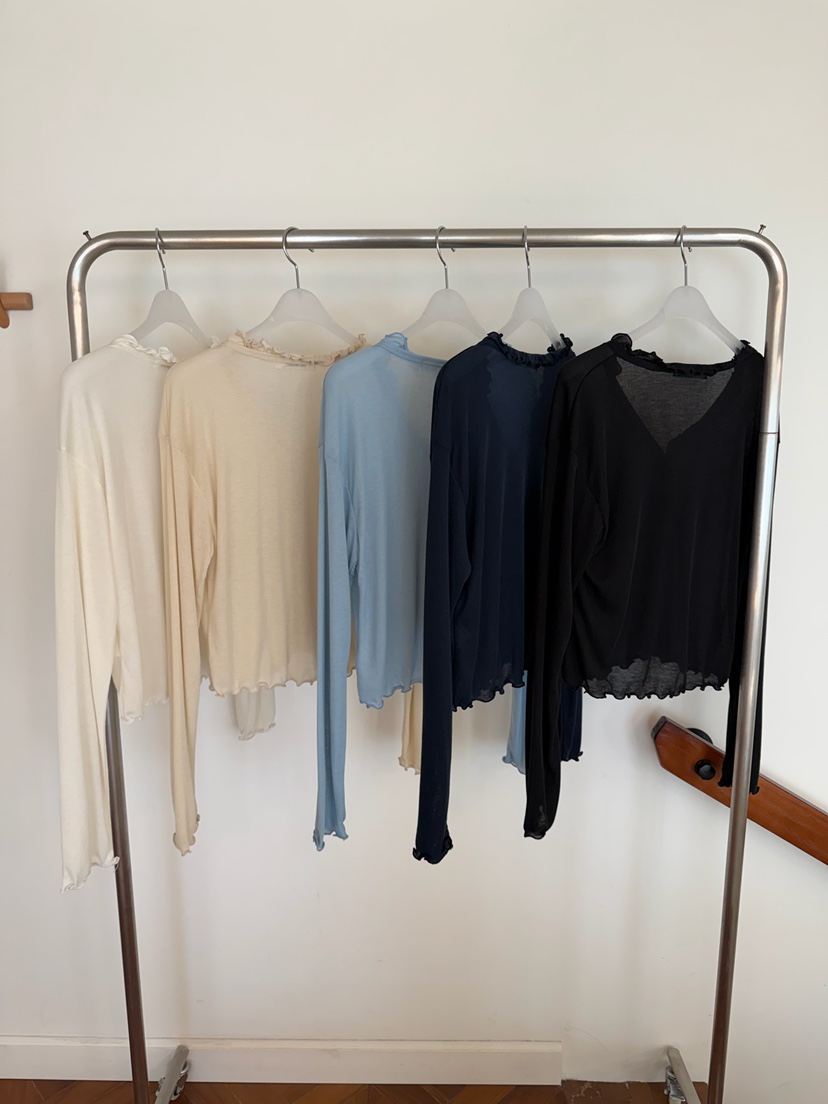 ESCHER東大門實拍女裝新品推薦26春夏熱賣真品職業長袖T恤ESCHER長袖T恤