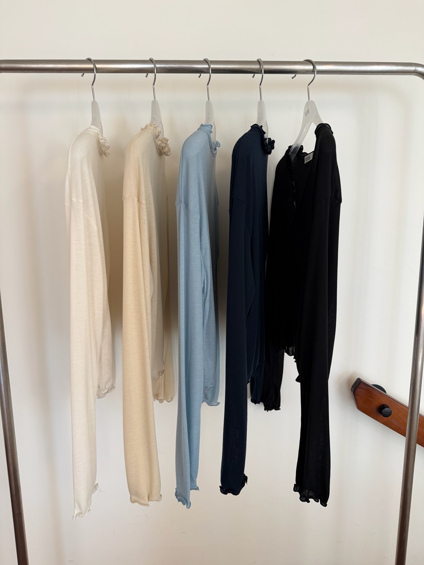 ESCHER東大門實拍女裝新品推薦26春夏熱賣真品職業長袖T恤ESCHER長袖T恤