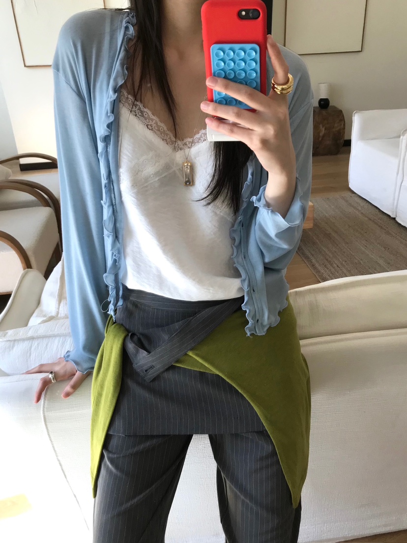 ESCHER東大門實拍女裝新品推薦26春夏熱賣真品職業長袖T恤ESCHER長袖T恤