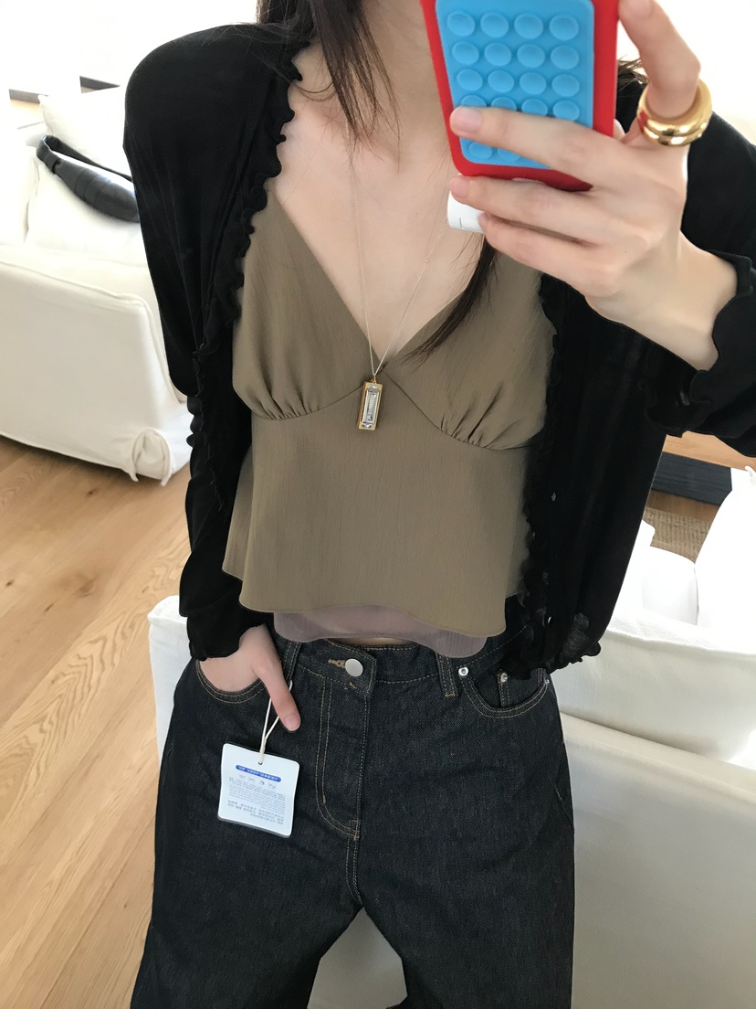 ESCHER東大門實拍女裝新品推薦26春夏熱賣真品職業長袖T恤ESCHER長袖T恤