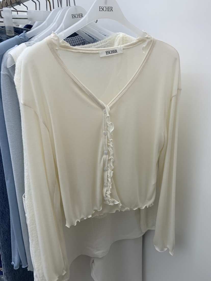 ESCHER東大門實拍女裝新品推薦26春夏熱賣真品職業長袖T恤ESCHER長袖T恤圖色1