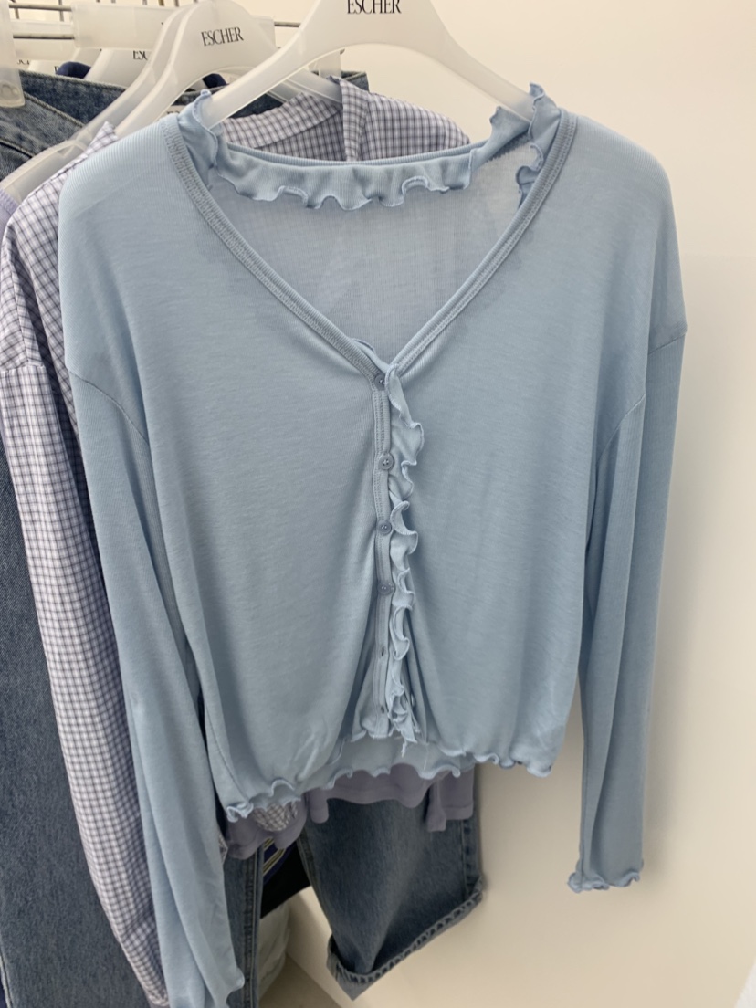 ESCHER東大門實拍女裝新品推薦26春夏熱賣真品職業長袖T恤ESCHER長袖T恤圖色2