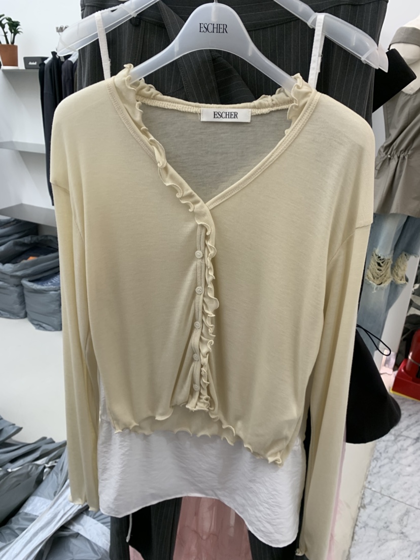 ESCHER東大門實拍女裝新品推薦26春夏熱賣真品職業長袖T恤ESCHER長袖T恤圖色5