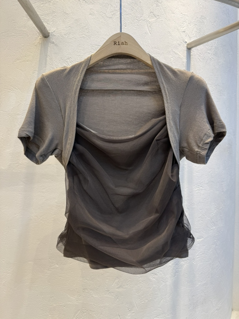 RIAH東大門實拍女士新款人氣時尚真品熱賣休閑26春夏職業T恤RIAHT恤圖色2