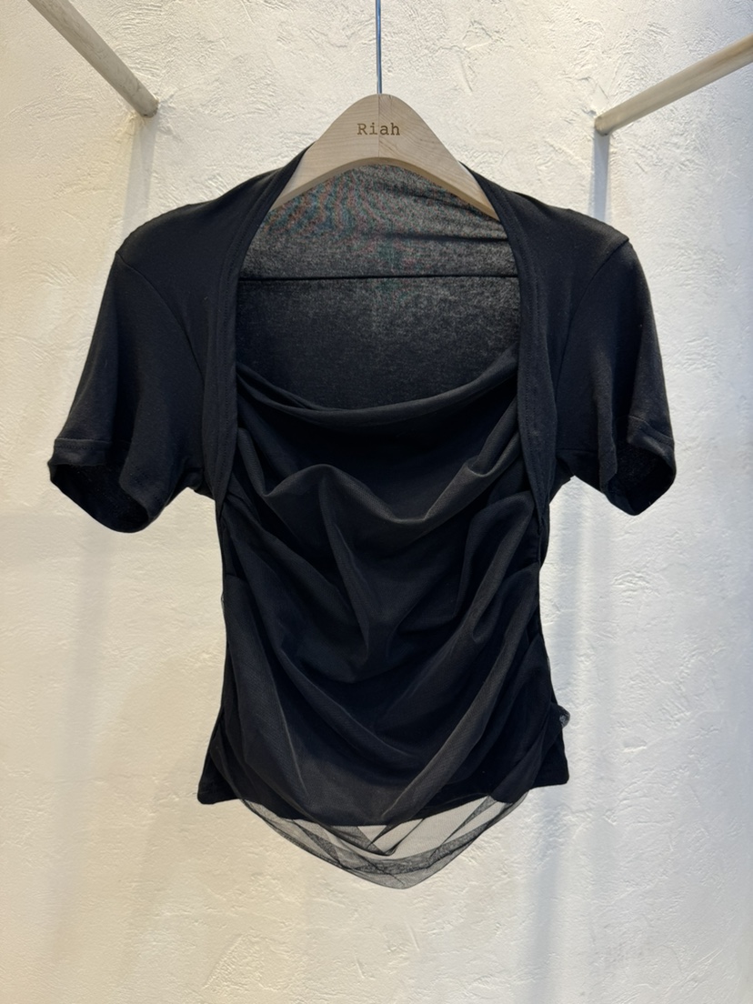 RIAH東大門實拍女士新款人氣時尚真品熱賣休閑26春夏職業T恤RIAHT恤圖色3