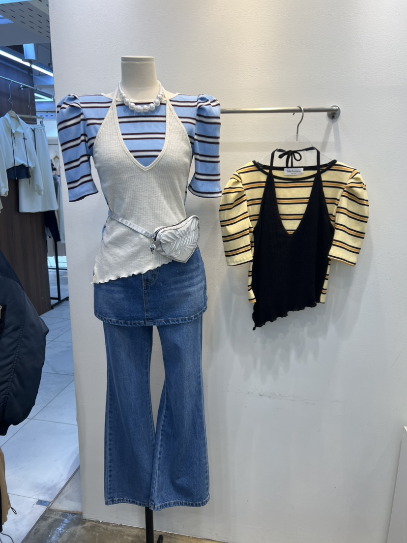 BLUE BANANA韓國代購女裝新品職業時尚熱賣休閑26春夏T恤BLUE BANANAT恤