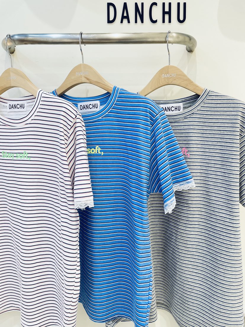 DANCHU東大門代購女裝新品休閑熱賣推薦真品26春夏T恤條紋DANCHUT恤