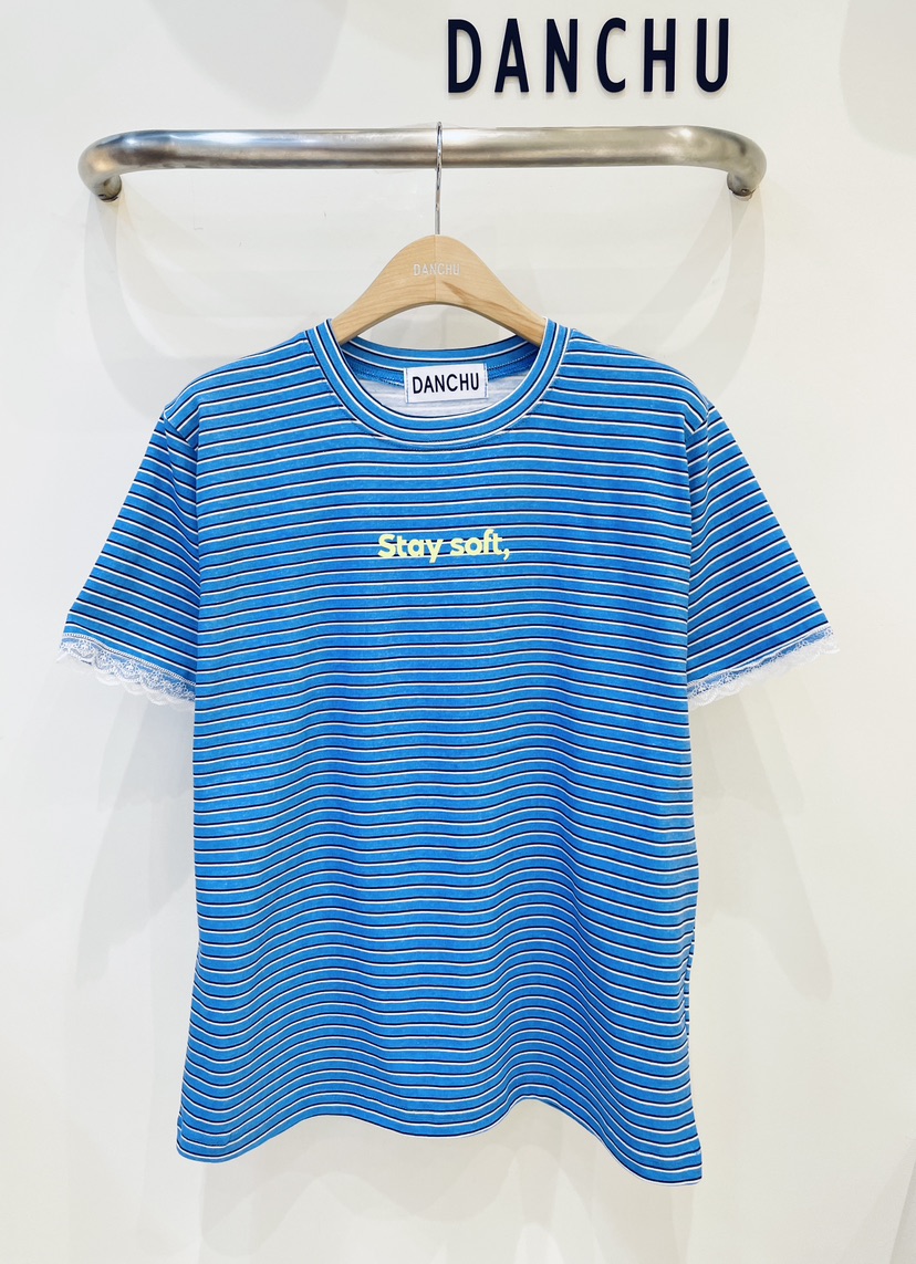 DANCHU東大門代購女裝新品休閑熱賣推薦真品26春夏T恤條紋DANCHUT恤圖色2