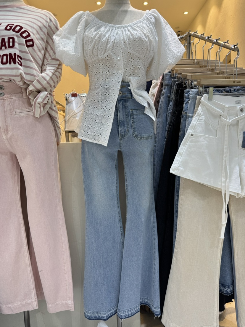 RIAH韓國代購女士新款人氣26春夏時尚休閑熱賣襯衫蕾絲衫RIAH襯衫/蕾絲衫