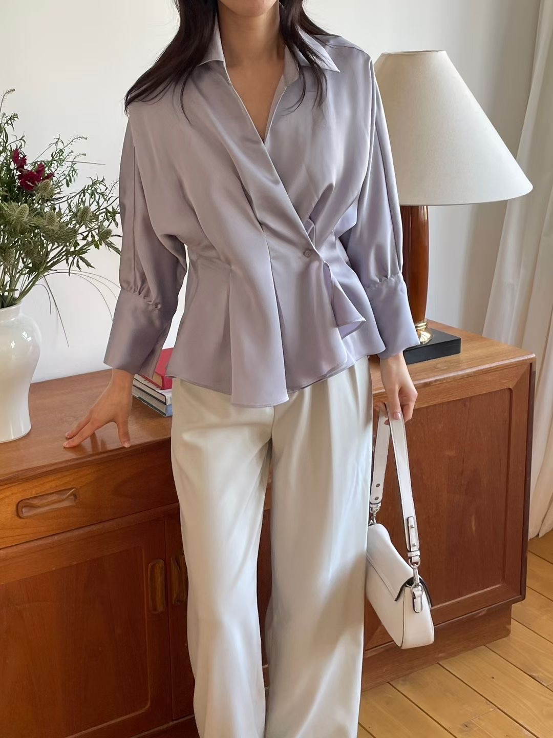 PLACE東大門實拍女裝新品人氣熱賣職業推薦休閑襯衫蕾絲衫PLACE襯衫/蕾絲衫圖色3