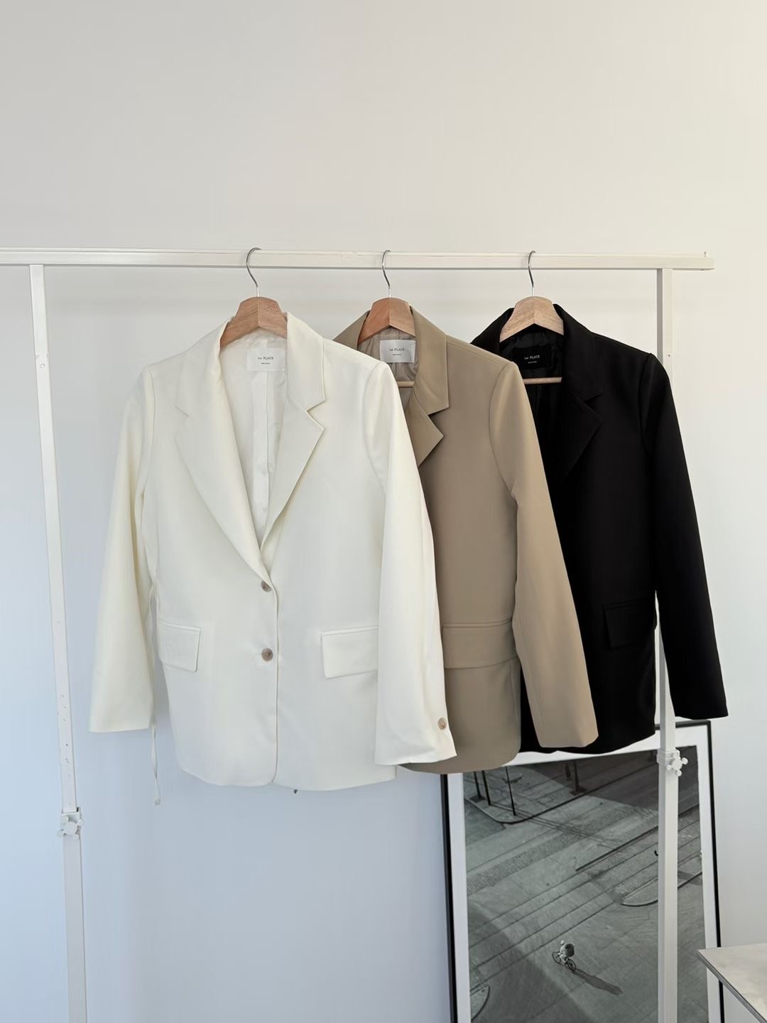 PLACE韓國直郵女士新款時尚26春夏熱賣人氣推薦真品職業夾克PLACE夾克圖色3左三色