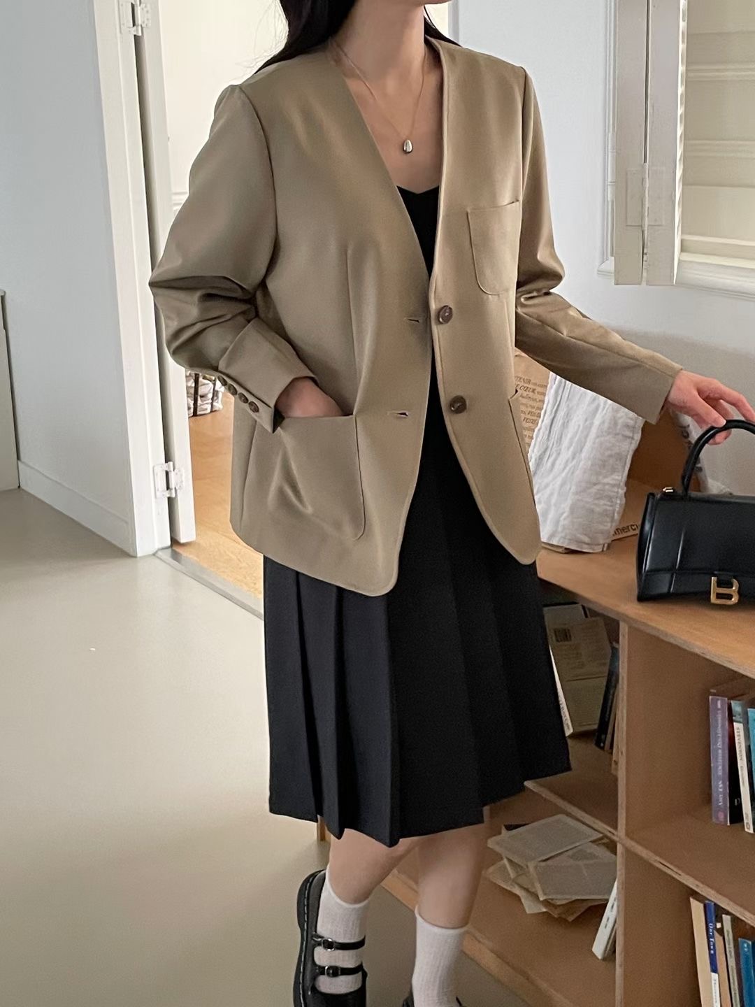 PLACE東大門代購女裝新款職業推薦休閑熱賣真品時尚人氣夾克PLACE夾克