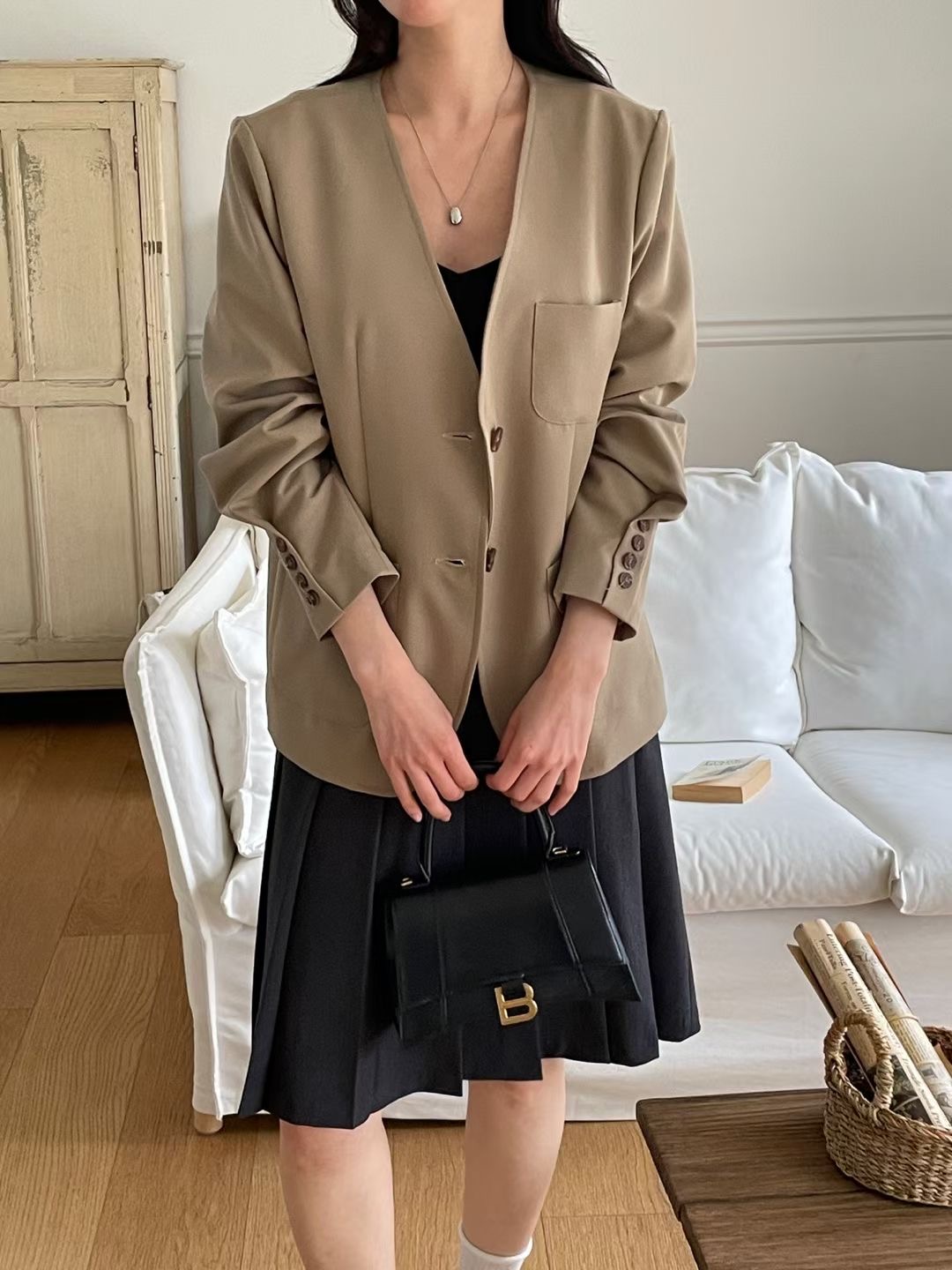 PLACE東大門代購女裝新款職業推薦休閑熱賣真品時尚人氣夾克PLACE夾克