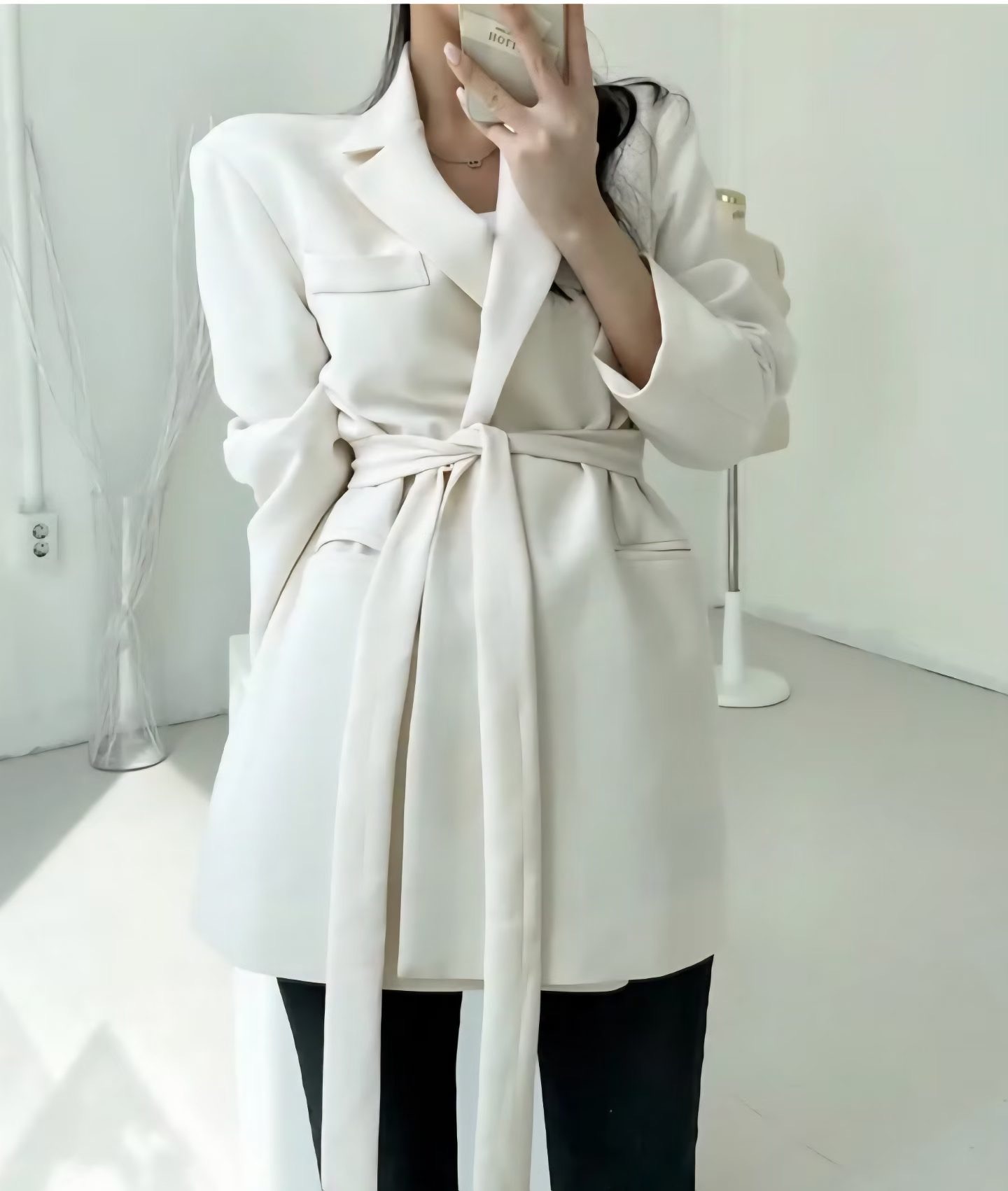 PLACE東大門代購女士新款休閑推薦真品時尚人氣夾克含腰帶PLACE夾克圖色2