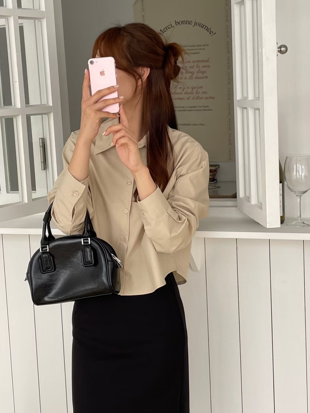 PLACE韓國代購女裝新品時尚人氣熱賣休閑26春夏襯衫蕾絲衫PLACE襯衫/蕾絲衫圖色2