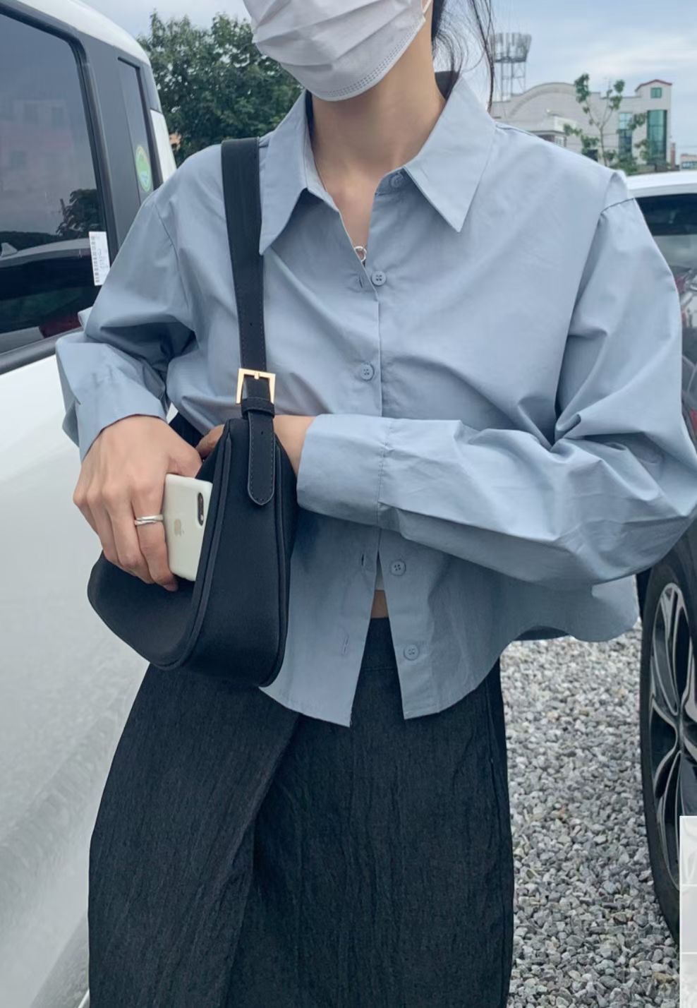 PLACE韓國代購女裝新品時尚人氣熱賣休閑26春夏襯衫蕾絲衫PLACE襯衫/蕾絲衫圖色3