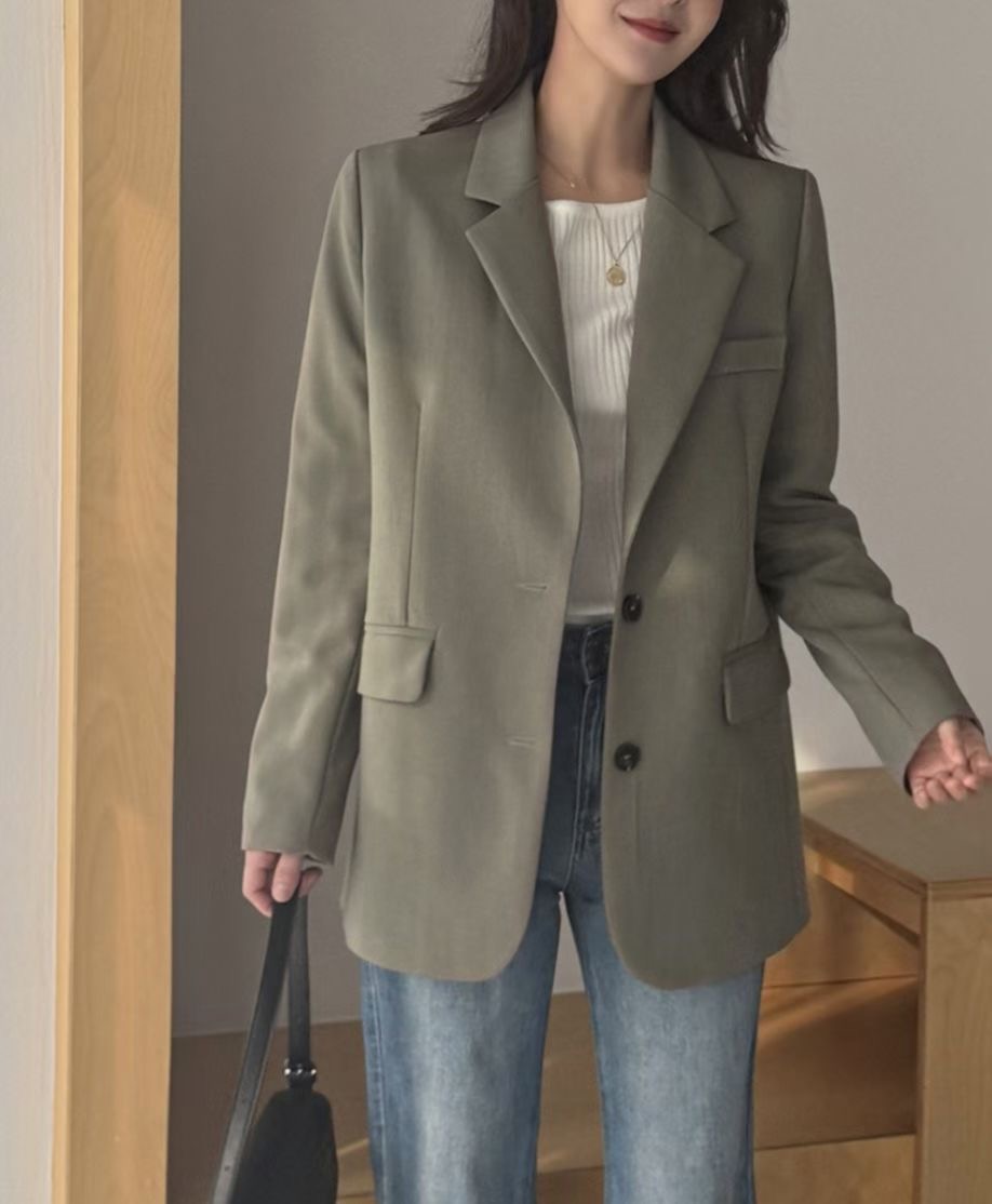 PLACE東大門直郵女士新款26春夏職業時尚休閑真品人氣夾克PLACE夾克圖色1