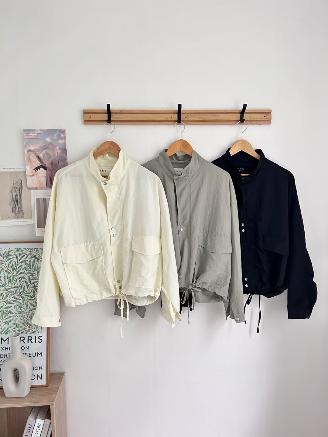 PLACE韓國代購女裝新款人氣26春夏時尚休閑推薦熱賣真品夾克PLACE夾克圖色2左二色